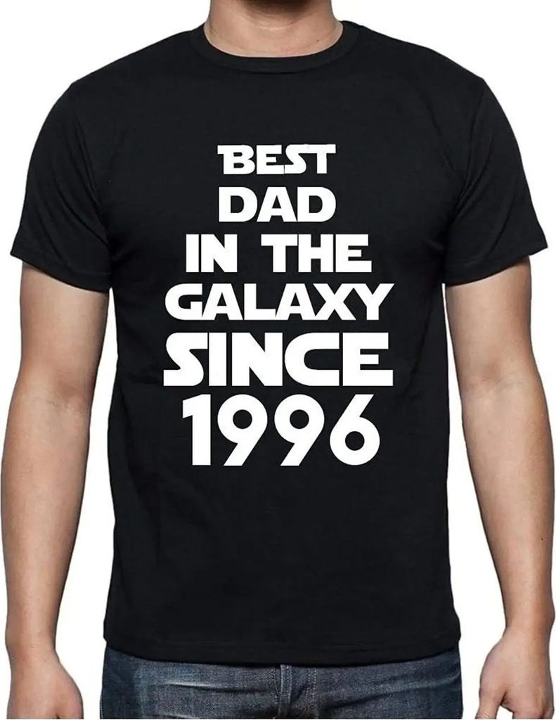 Herren Grafik T-Shirt Bester Vater der Galaxis seit 1996 – Best Dad in the Galaxy Since 1996 – Geschenk 28. Geburtstag Jahrestag 28 Jahre Jubil...