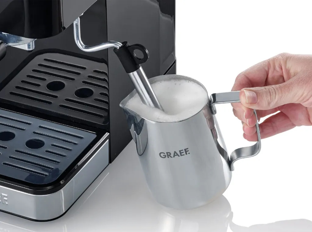 Machine à piston expresso Graef ES402 compacte en inox avec chauffe rapide - 9