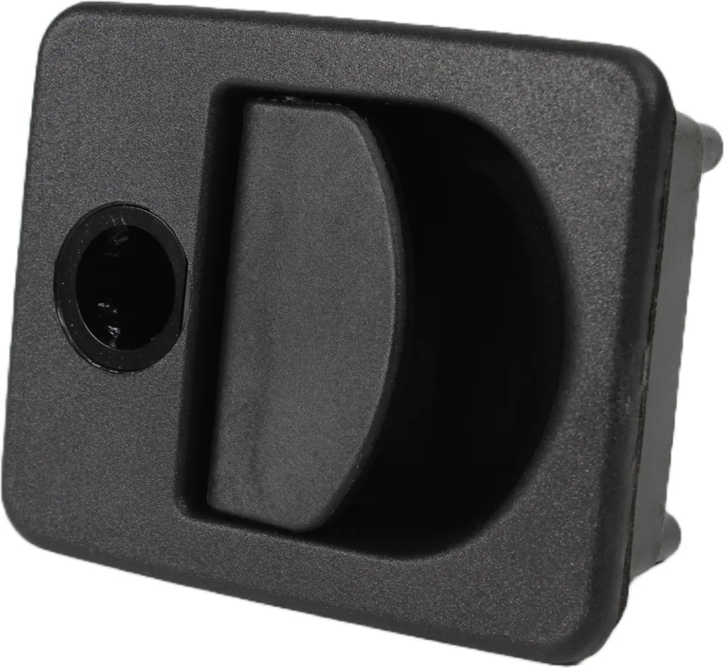 Serrure de porte extérieure HSC FF-System 2 noir avec poignée encastrée