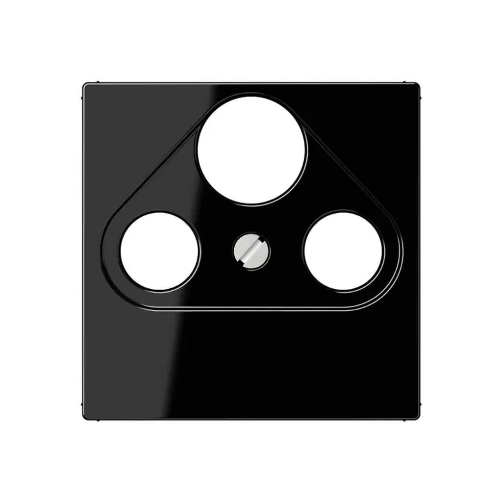Enjoliveur de Prise TV/SAT Jung A 561 PLSAT SW Noir Finition Satinée