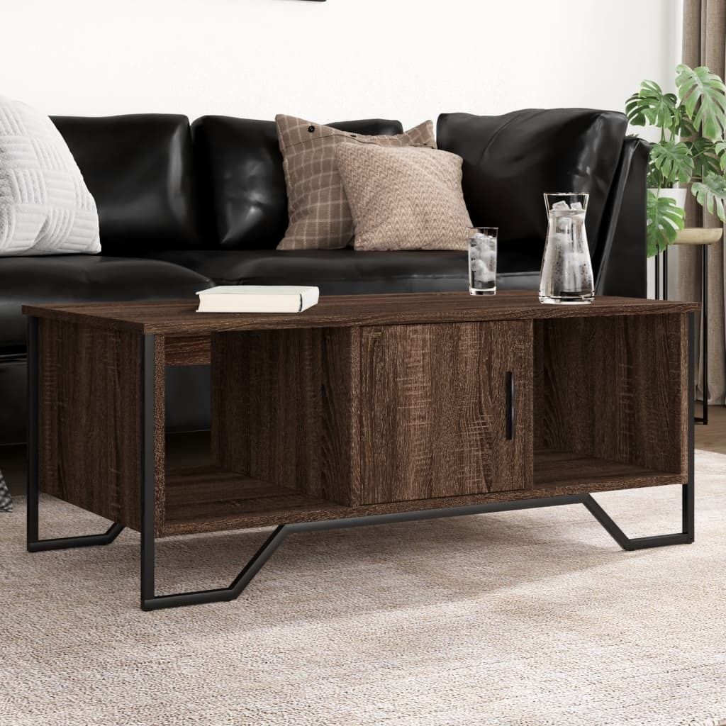 Maison Exclusive - Couchtisch Braun Eichen-Optik 100x51x40 cm Holzwerkstoff