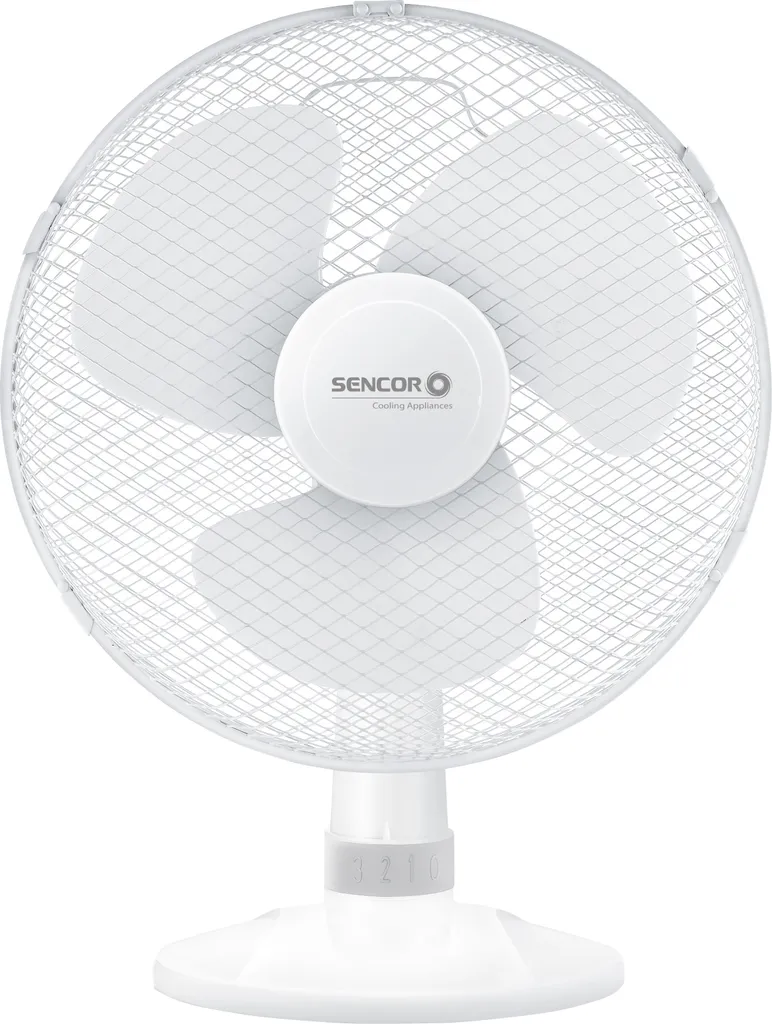 Ventilateur 3 Vitesses SENCOR SFE 3027WH 30 cm Protection Surchauffe