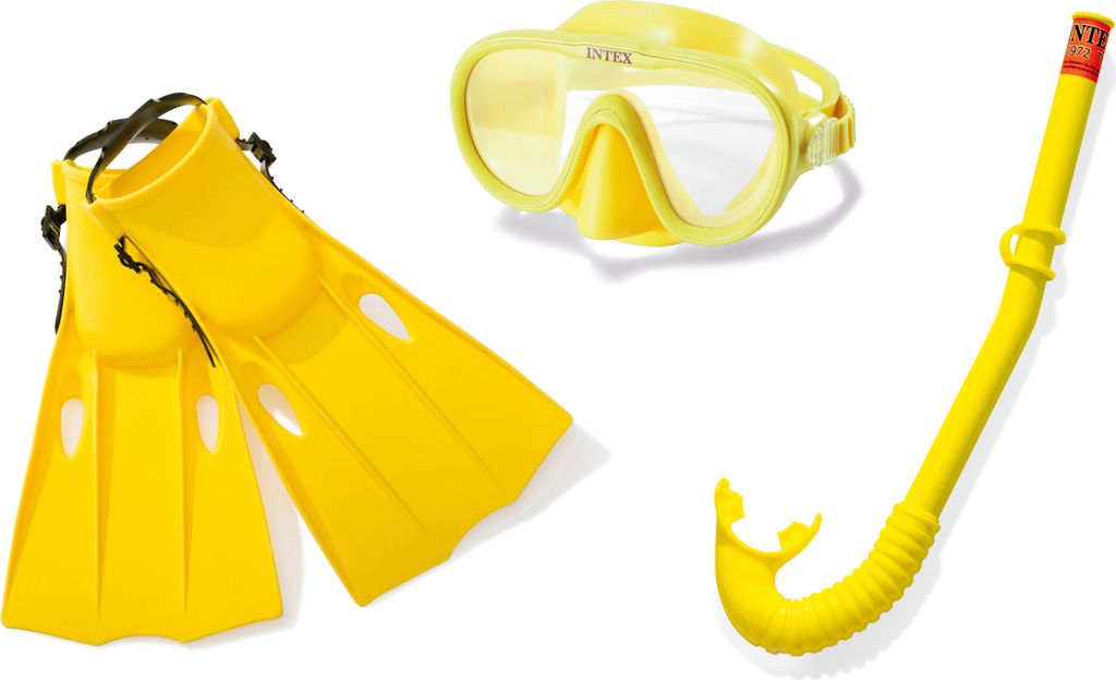 Set de plongée pour enfants masque + tuba + palmes INTEX Image du produit 