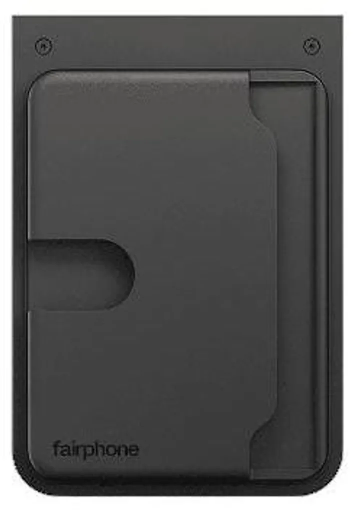 Fairphone F6CRDH-1ZW-WW1, porta carte, nero, plastica, Fairphone, compatibile solo con Fairphone (Gen. 6) con o senza altri accessori. Non compatibile quando..., 73,1 mm
