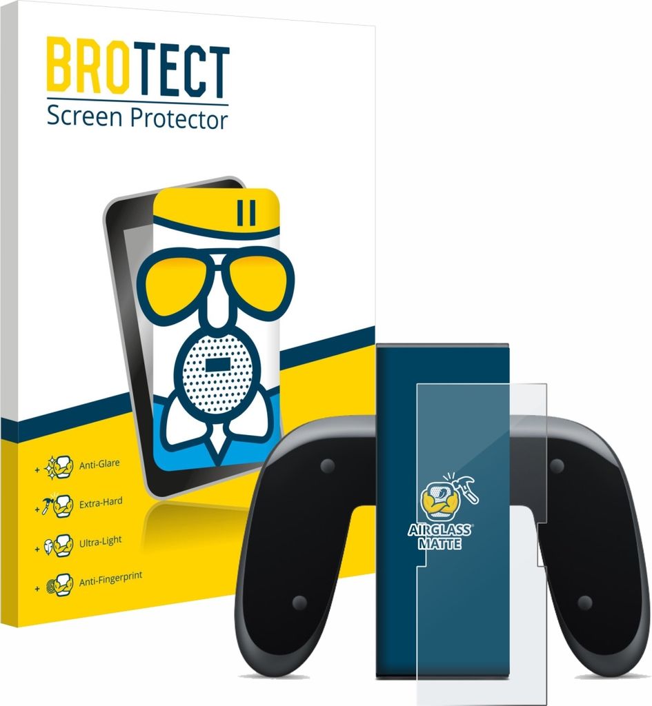 BROTECT Entspiegelungs Schutzglas für Nintendo Switch 2 Joy-Con 2-Holder Schutzfolie Panzer Folie Glas Display Schutz matt