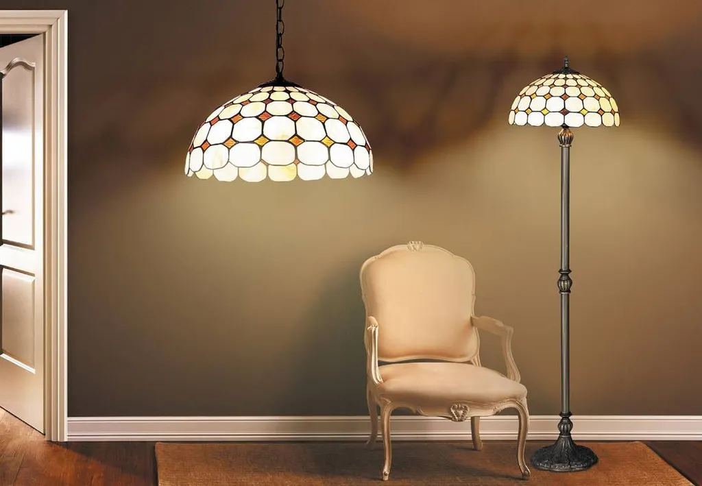 Éclairage de salon lustre 2 spots Marvel bronze argent ø40cm E27 - 4