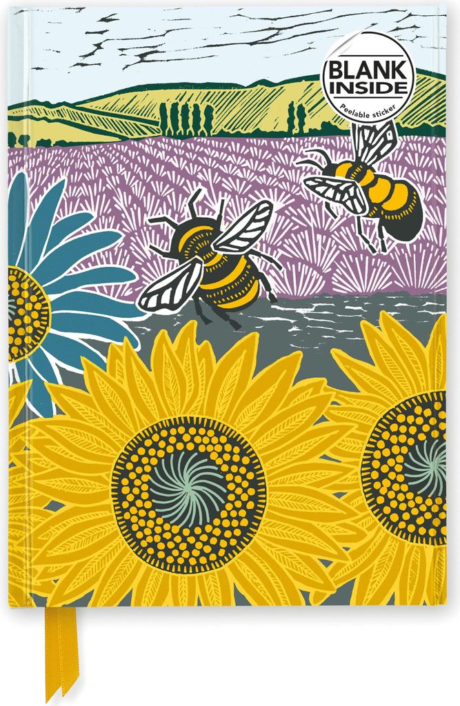 Kate Heiss: Sunflower Fields (Foiled Blank Journal)