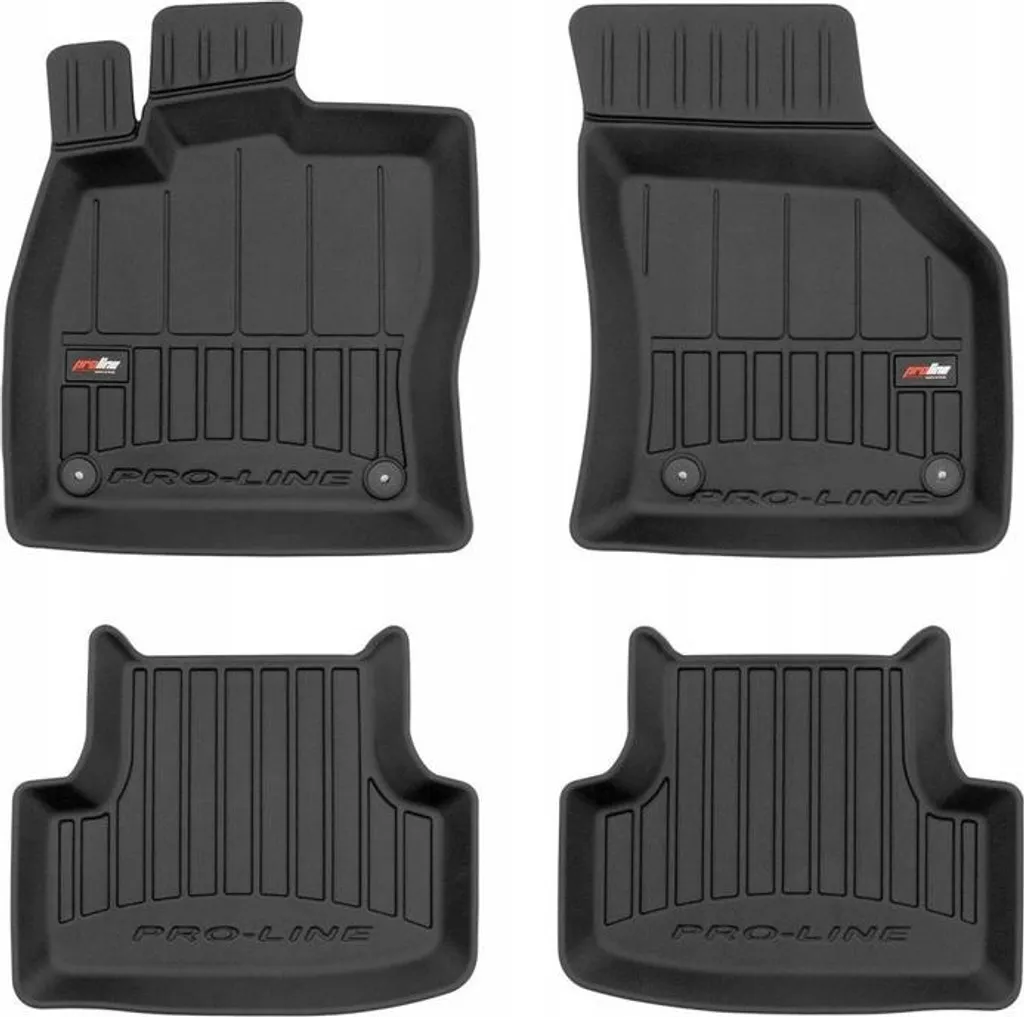 Tappeti Vaschetta 3D Seat Leon 3 Cupra 14-20 | Gomma Nera Inodore