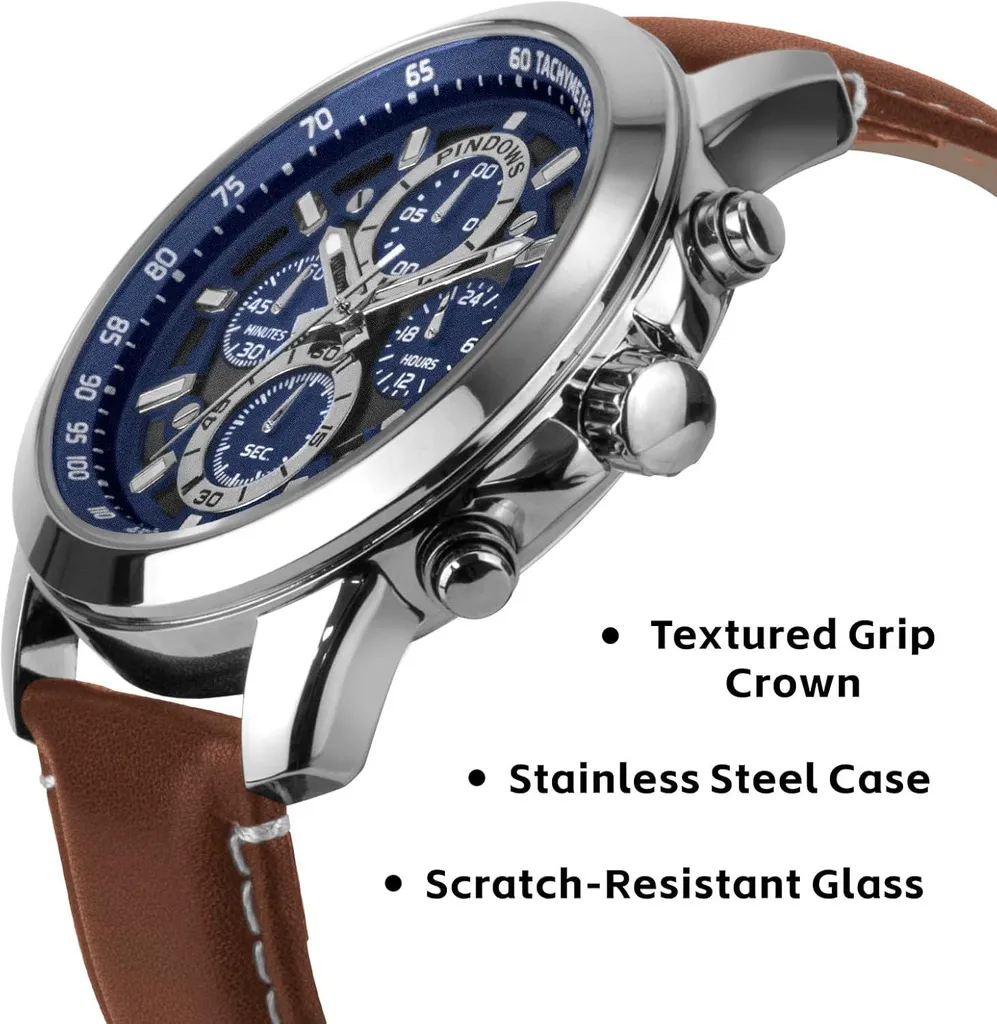Orologio Cronografo Uomo Quarzo: Eleganza Impermeabile per Lavoro e Tempo Libero - 7