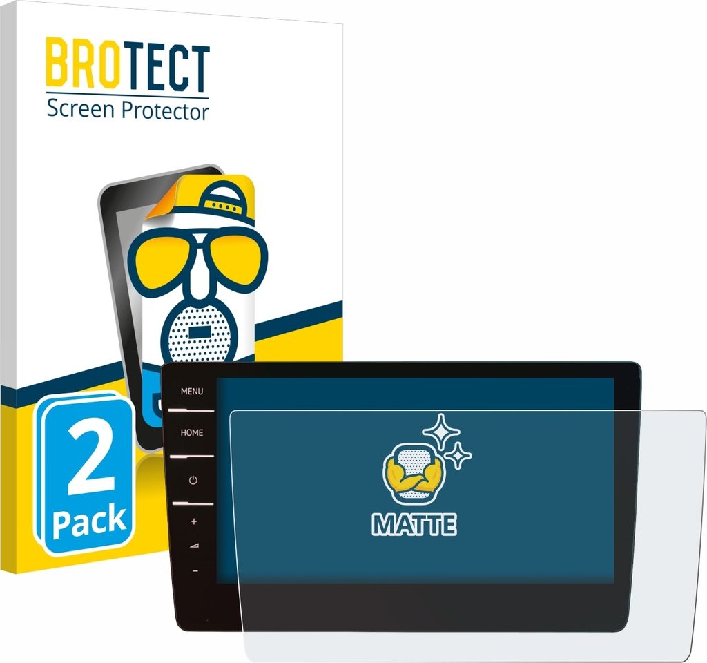 2x BROTECT Schutzfolie für Volkswagen Arteon 2019 Discover Pro 9.2" 2019 Displayschutz Displayschutzfolie Folie Matt Entspiegelungsfolie