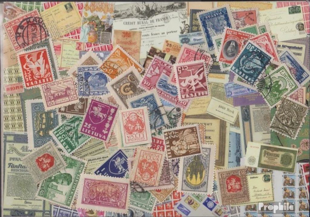 Briefmarken Litauen 200 verschiedene Marken