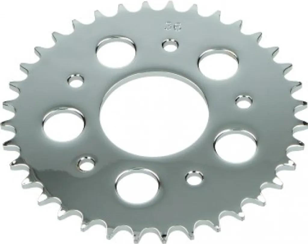 Pignon 36 dents pour Kreidler 3/16 en acier chromé haute résistance