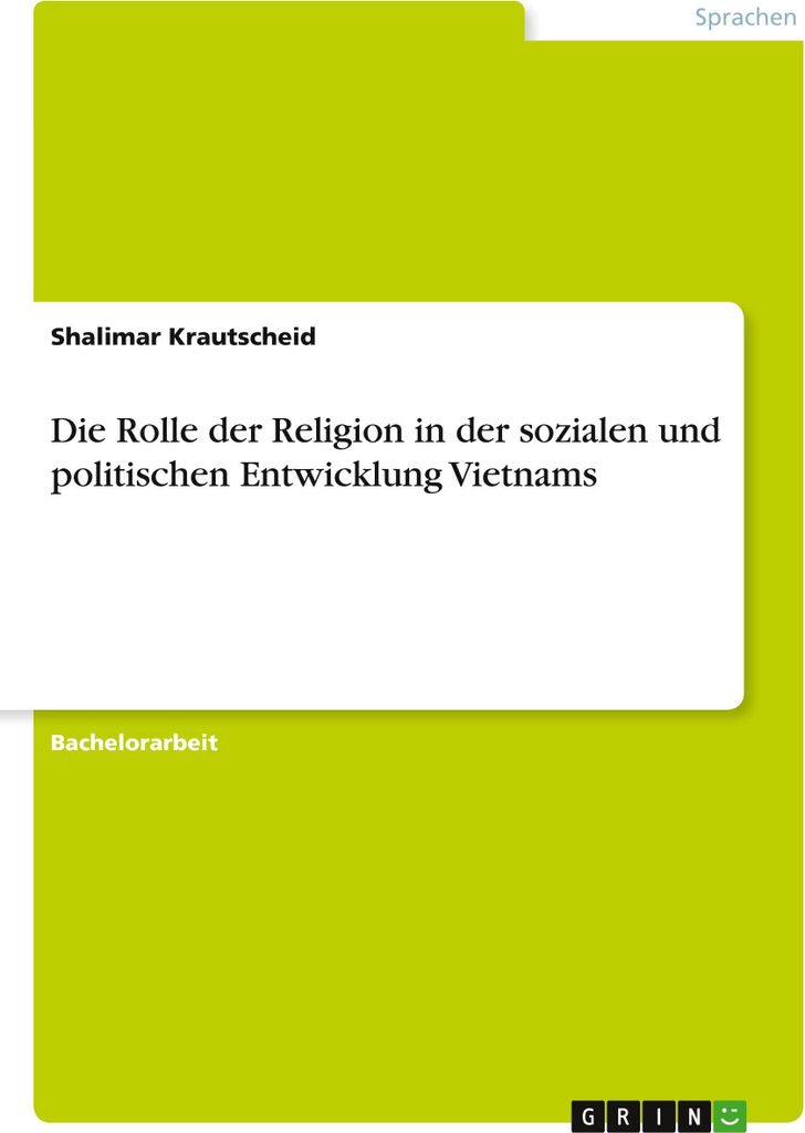 Die Rolle der Religion in der sozialen und politischen Entwicklung Vietnams