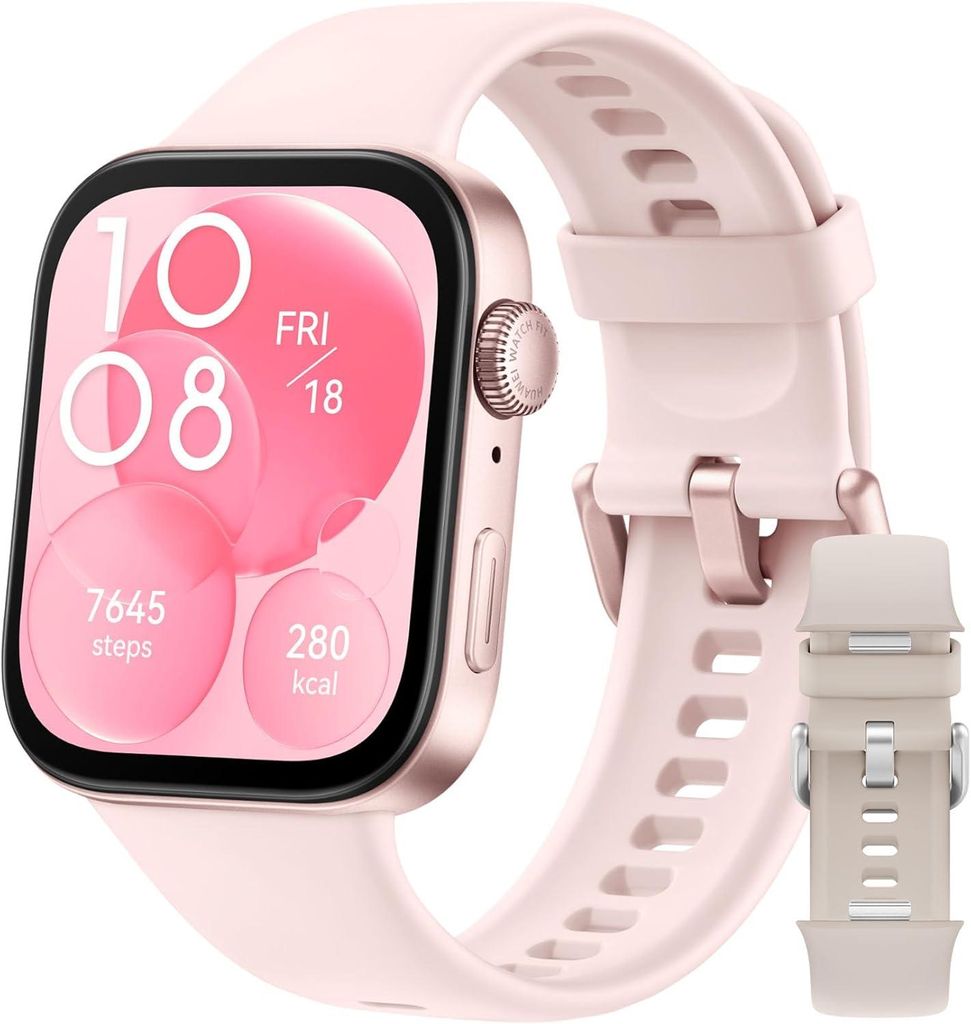 HUAWEI Watch Fit 3 Smartwatch mit 1.82 Inch AMOLED Display Bluetooth Calls GPS Fitness Tracking Health Monitoring iOS Android bis 10 Tage Akku