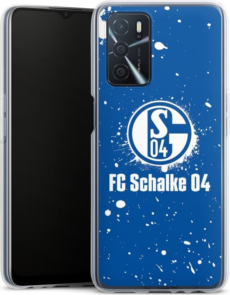 DeinDesign Handyhülle für Oppo A16s Silikon Hülle Case Smartphone Schutzhülle FC Schalke 04 Logo S04