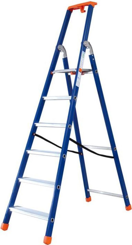 Facal Stufenstehleiter QUADRA Picta S300 Epoxid-Lack 5 Stufen