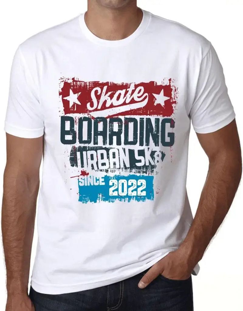Herren Grafik T-Shirt Urbanes Skateboard seit 2022 – Urban Skateboard Since 2022 – Geschenk 2. Geburtstag Jahrestag 2 Jahre Jubiläum 2 Jährig...