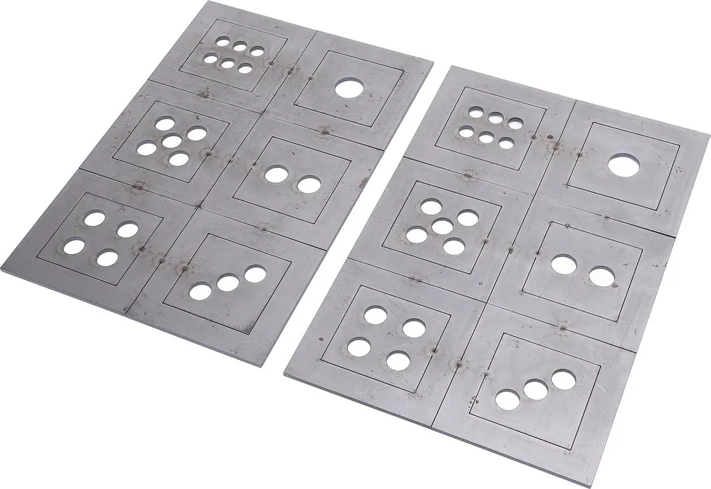 Coupon de soudure acier kit de fabrication cube 6-pages métal 2 pièces