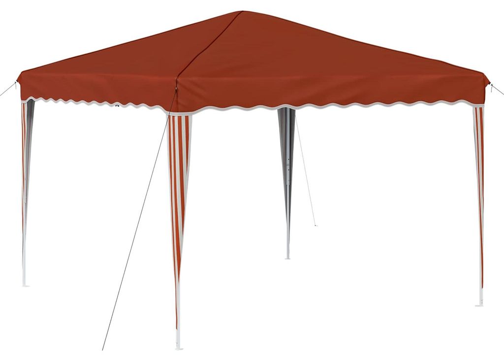 vidaXL Pop-up Partyzelt Terrakotta 288 x 288 x 245 cm Oxford-Stoff