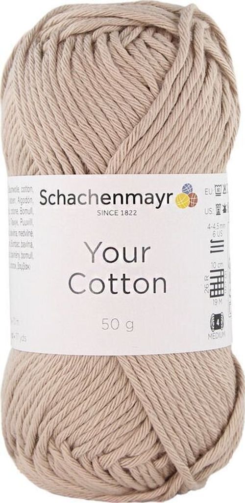 Schachenmayr Your Baumwolle 00010 Sand Strickgarn Produktbild 