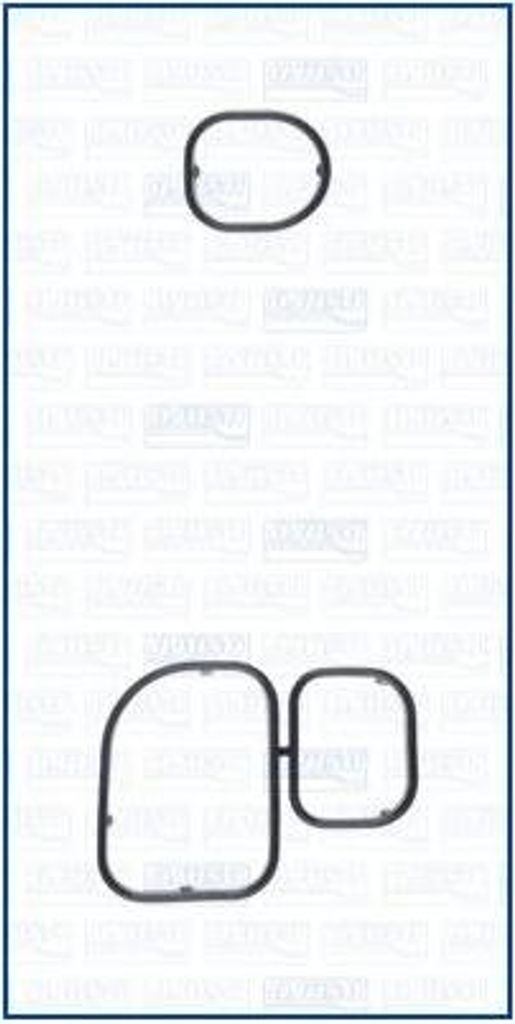 AJUSA Dichtungssatz Ölkühler 77008600 außen für AUDI A3 Sportback (8VA, 8VF)