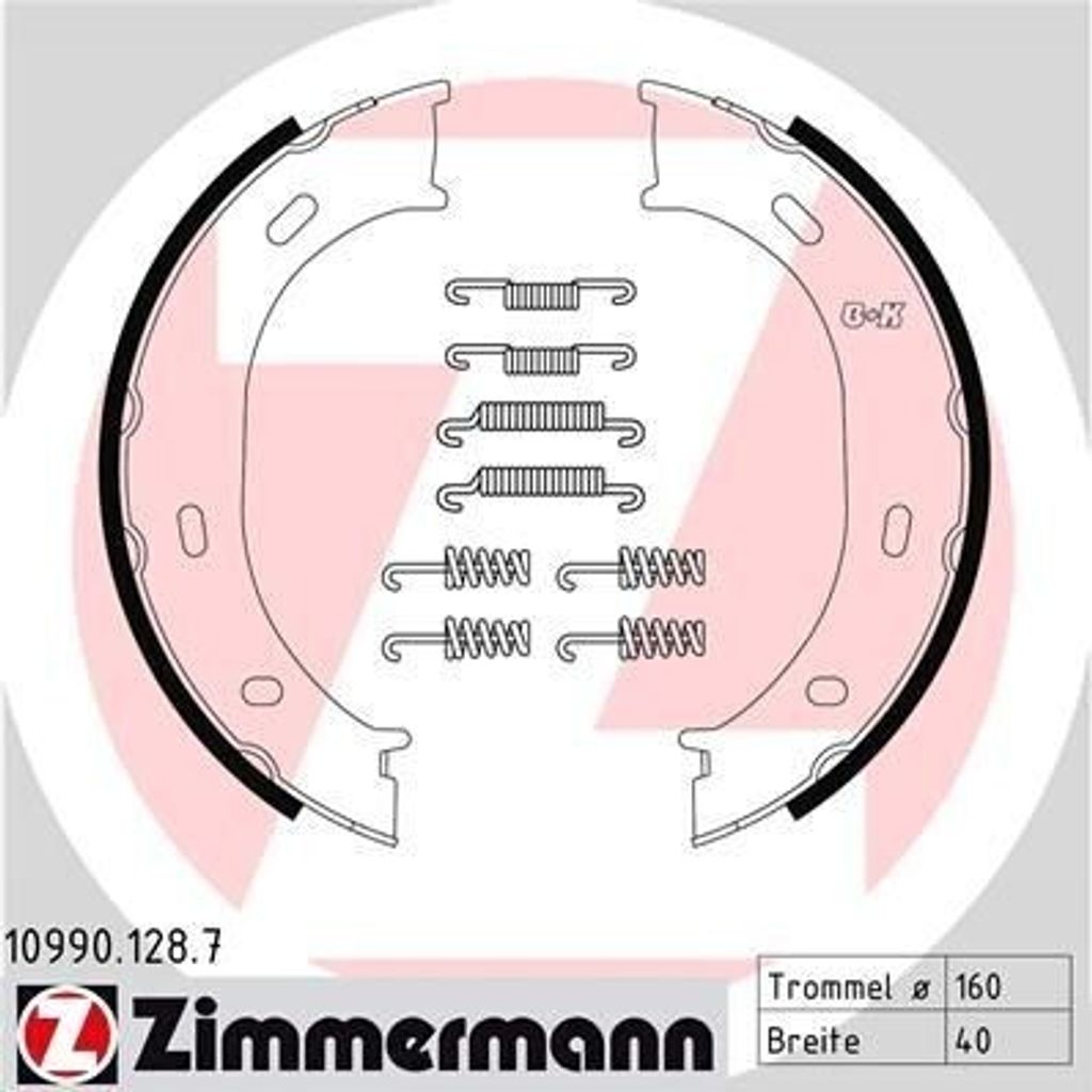 ZIMMERMANN 10990.128.7 - Bremsbackensatz für G-Klasse (W463), Sprinter (W901, W902), Sprinter (W903)