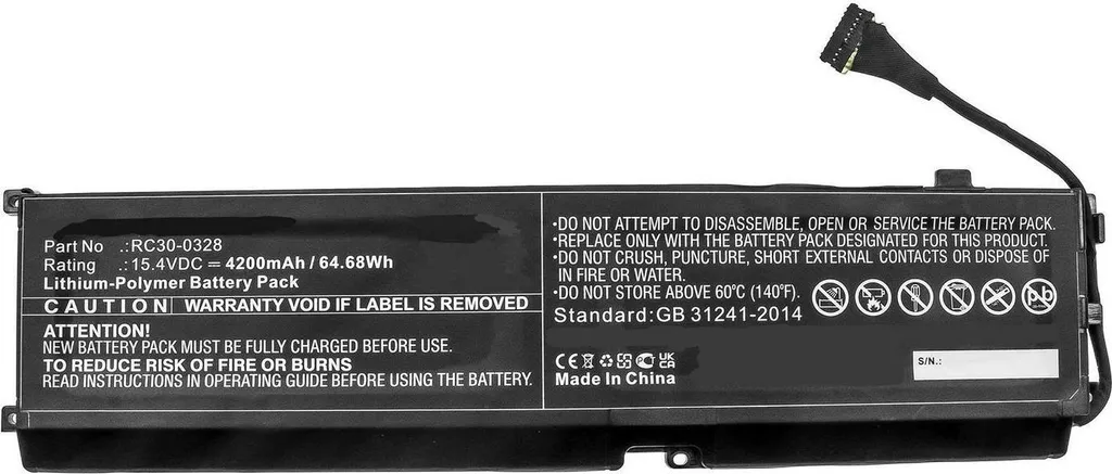 Batterie PC portable Razer au lithium lithium-polymère MBXRZ-BA0010