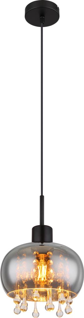 Globo Lighting Hängeleuchte Metall schwarz matt, 1x E27 LED Produktbild 