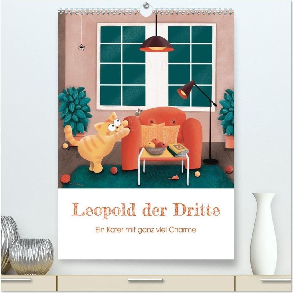LEOPOLD DER DRITTE - Ein Kater mit ganz viel Charme (hochwertiger Premium Wandkalender 2026 DIN A2 hoch), Kunstdruck in Hochglanz
