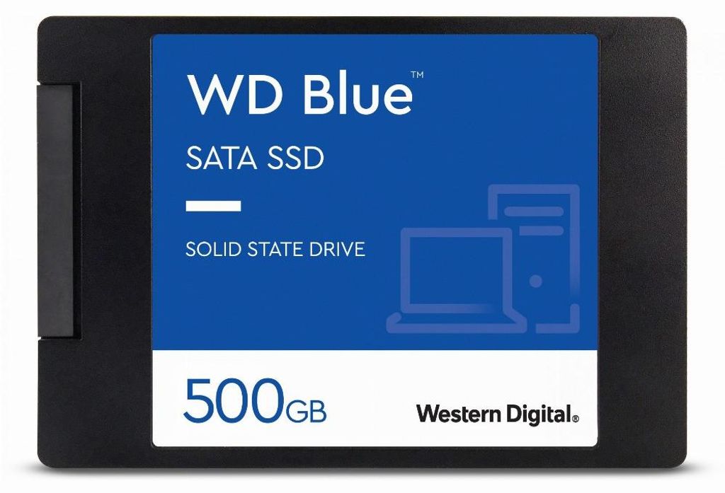 Western Digital Blue 3D, 500 GB, 2.5", 560 MB/s, 6 Gbit/s Zdjęcie produktu 
