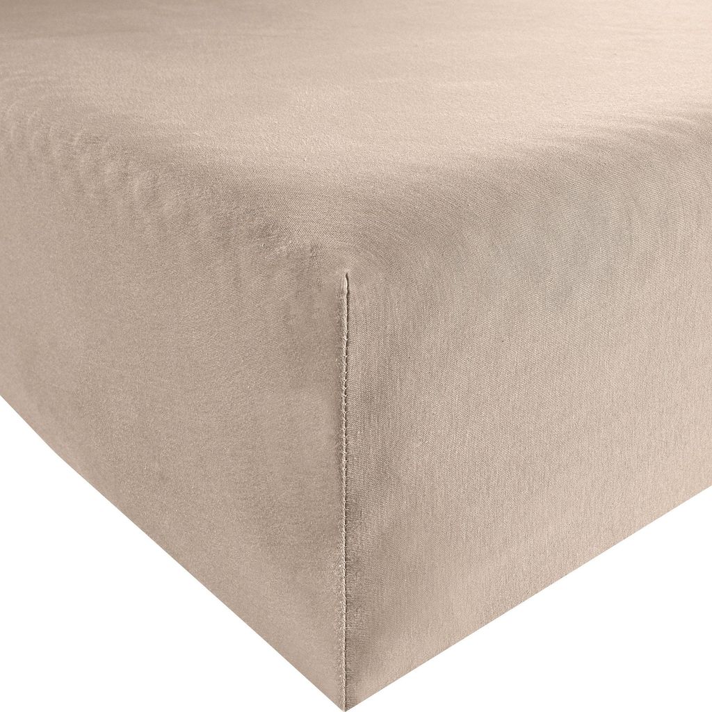 REDBEST Spannbettlaken Denver" beige 90x190 cm - 100x200 cm"
