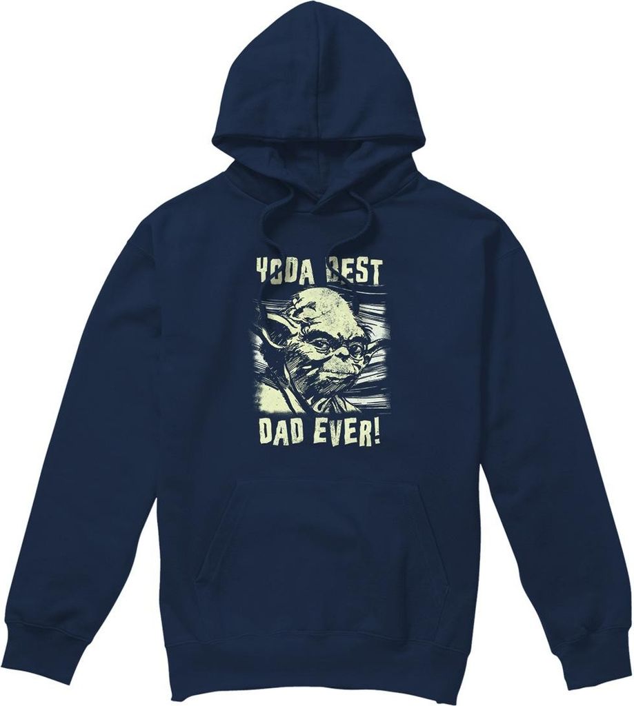Star Wars - "Yoda Best Dad" Kapuzenpullover für Herren TV4642 (S) (Marineblau)
