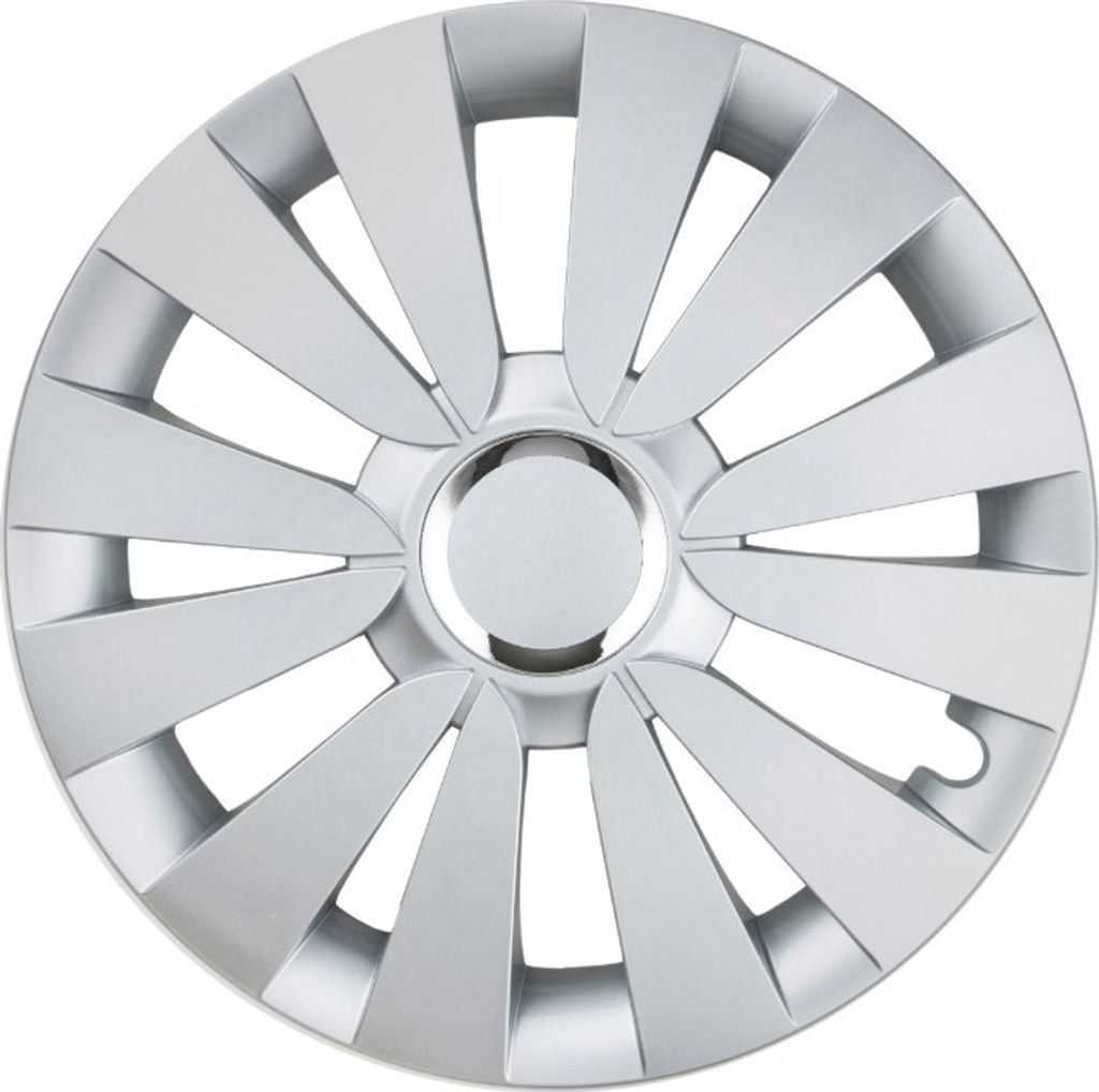 4x 14" Zoll Radkappen Silber Radzierblenden Radblenden SKY Produktbild 