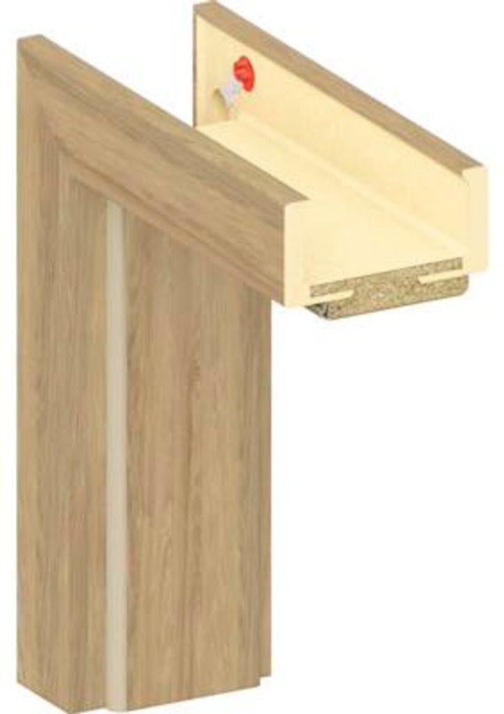 Pertura Komplettzarge Eiche CPL Hikora Eiche 98,5x198,5x32 cm DIN rechts