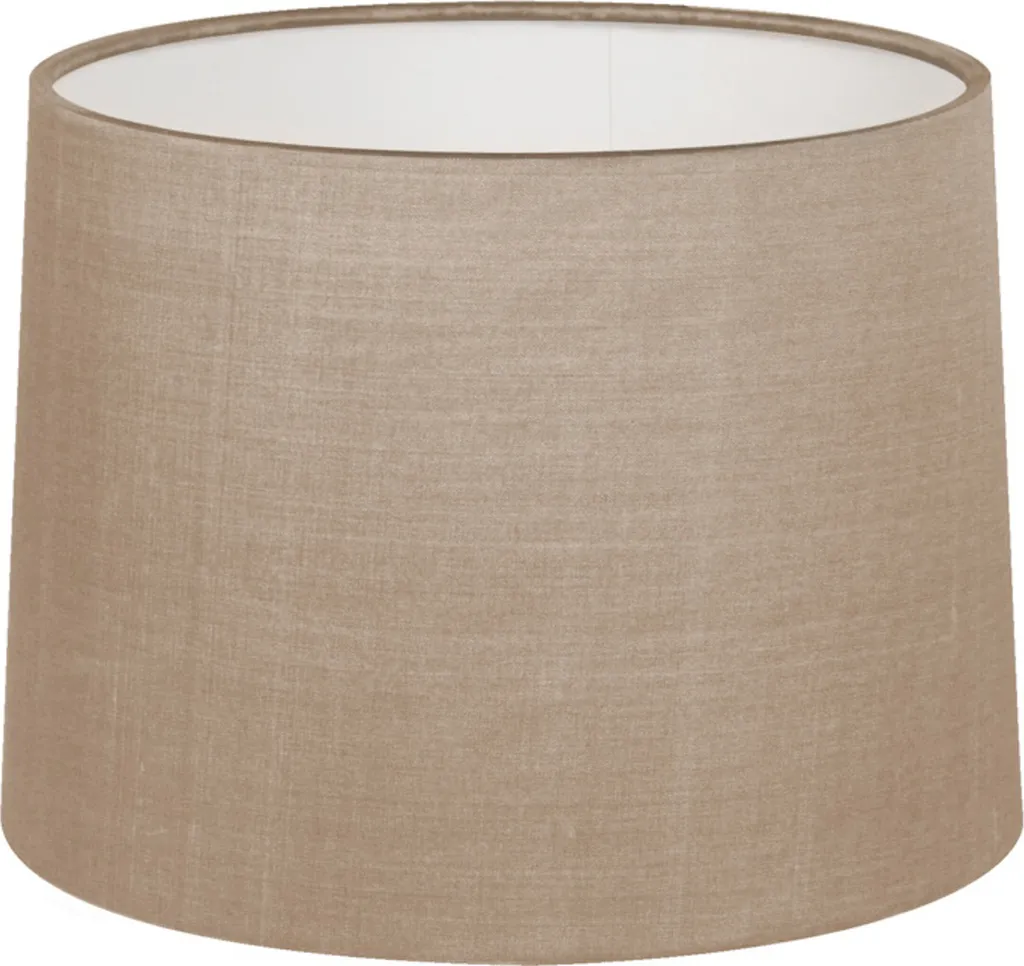 Applique Carmel in Tessuto Grigio-Marrone | Lampada Parete Design E27