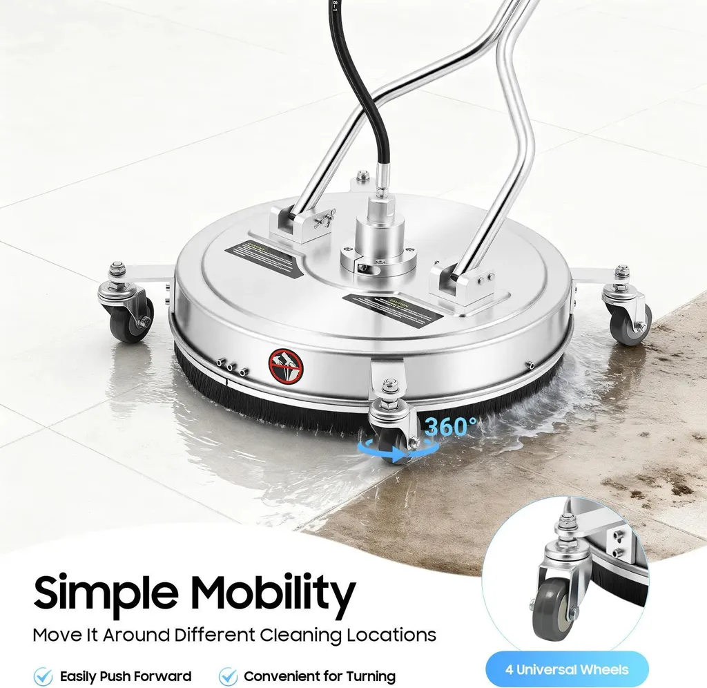 Nettoyeur de surfaces à 4 roues multidirectionnelles 4500 PSI - 7