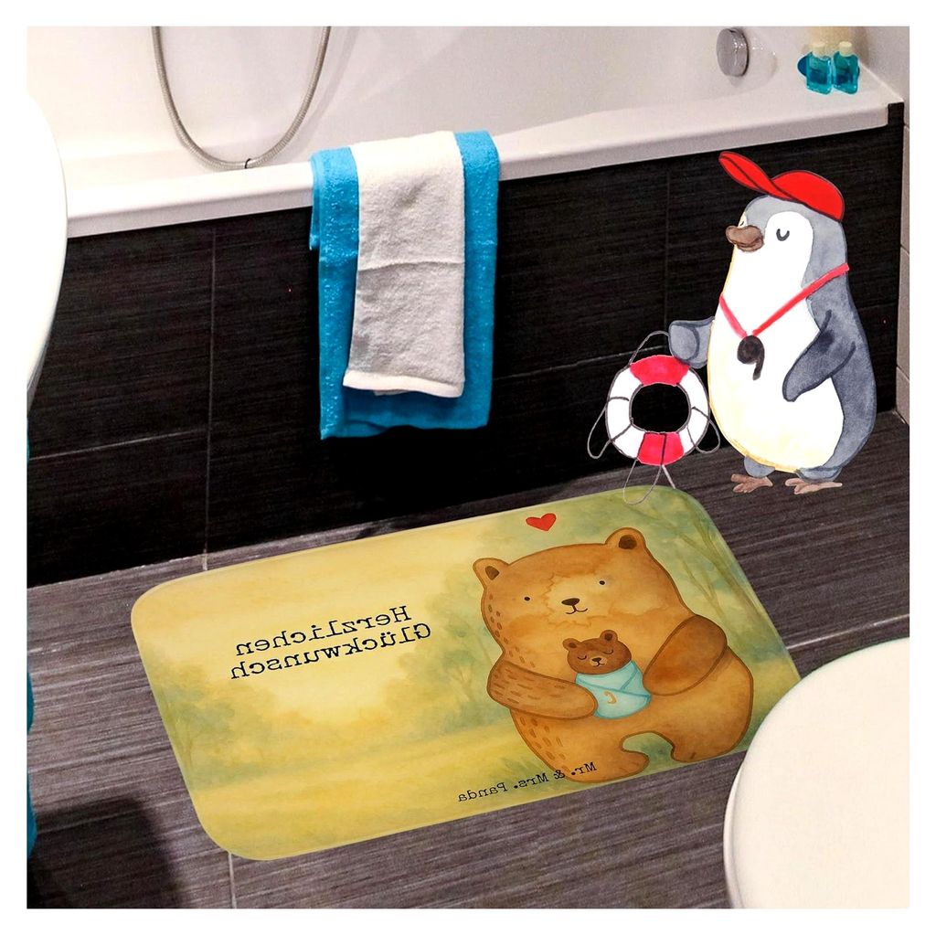 Badteppich Bär Design für Babys