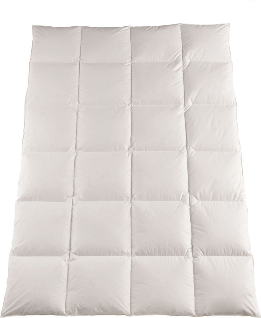 Häussling Daunenliebling Kassettenbett warm, wollweiß, 155x220 cm