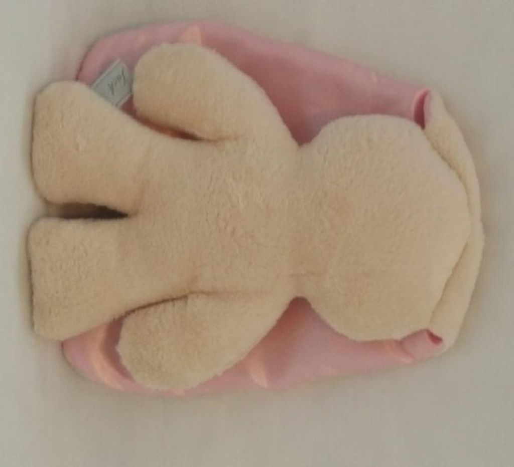 Harlekijn Kuscheltier Snuggle Bunny beige mit rosa Ohren 26 cm Plüsch