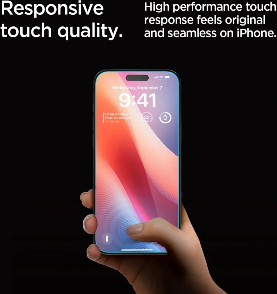 Protection Écran iPhone 16 Pro Confidentialité Spigen ez Fit - 2 PACK - 14