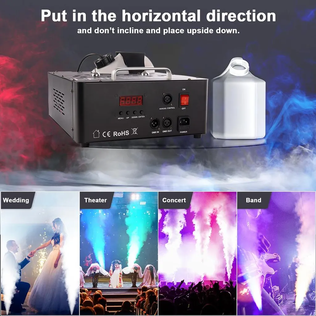 Machine à fumée DMX 2000W : finie la fumée faible dans vos soirées