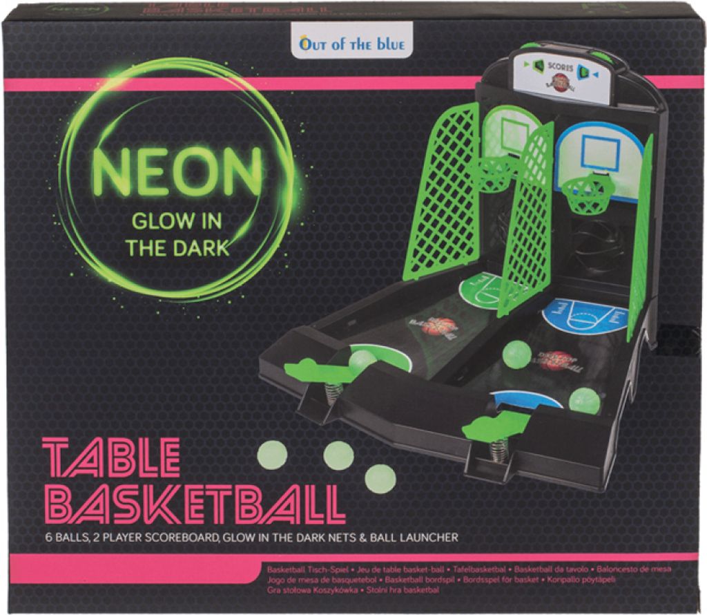 Mini Basketball Tischspiel mit Glow in the dark Effekt Produktbild 