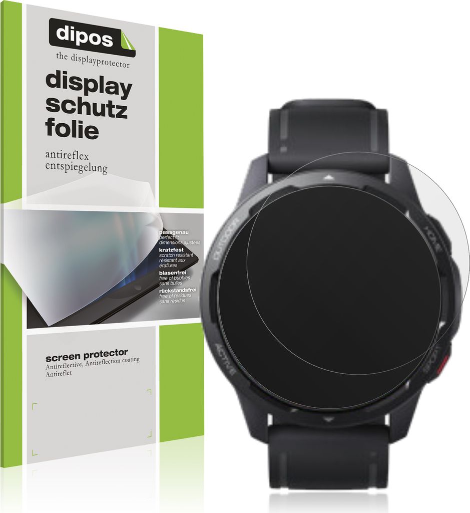 5x Schutzfolie für Xiaomi Watch S1 Active matt Displayschutzfolie Folie Display Schutz dipos