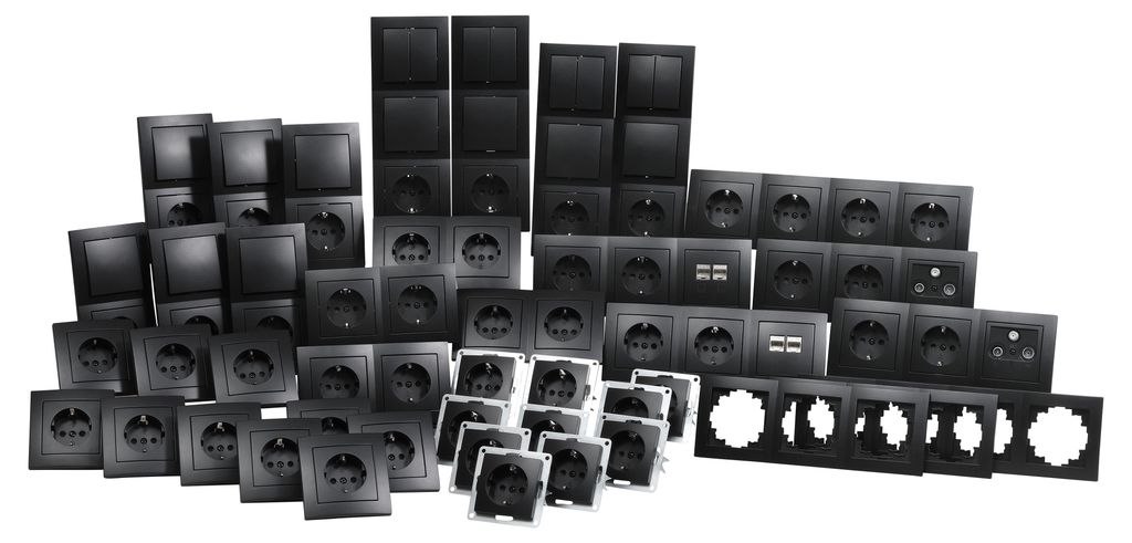 Schalter und Steckdosen Set McPower Flair Megaset matt Produktbild 