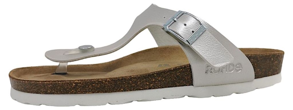 Rohde Damen Zehentrenner Pantolette Metallic-Optik Alba Produktbild 