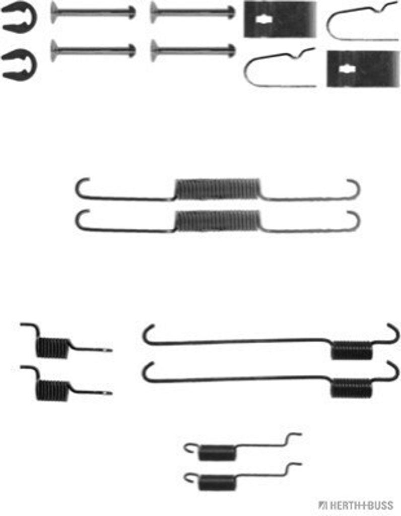HERTH+BUSS JAKOPARTS Zubehörsatz Bremsbacken Zubehörsatz Bremsbacken J3566002 Hinten für SUZUKI SWIFT III (MZ, EZ)