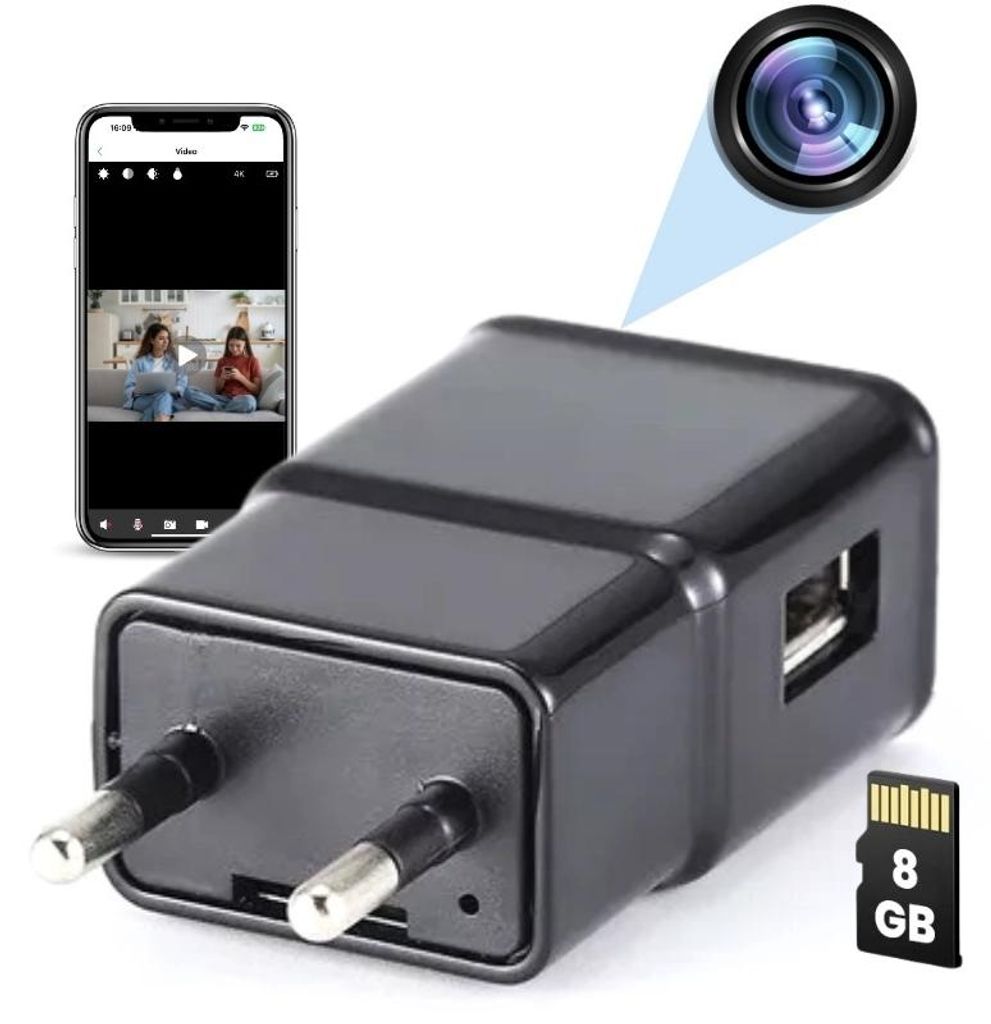 Ładowarka do Mała kamery USB iUni IP1000, Wi-Fi, 8GB, Full Zdjęcie produktu 