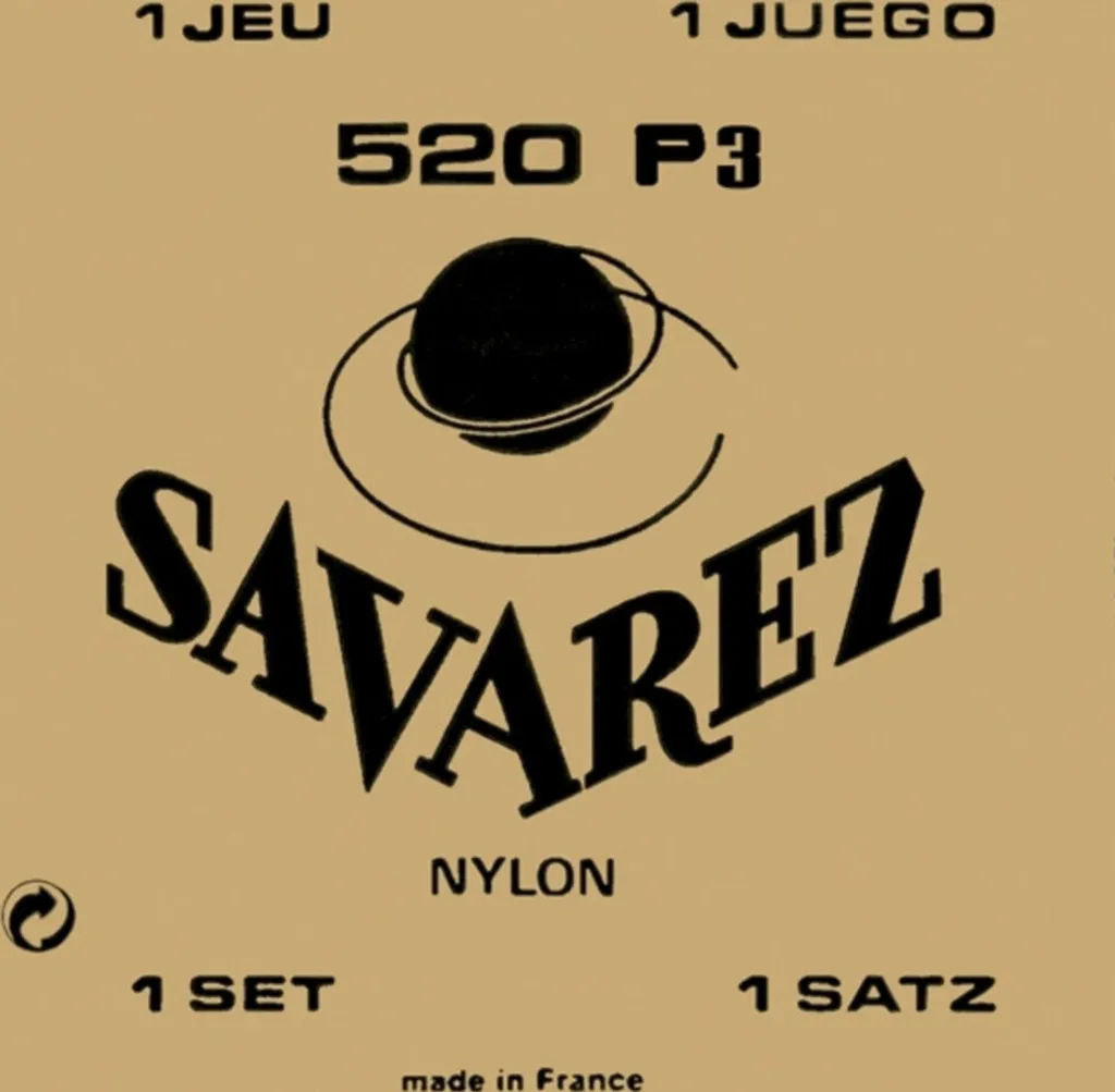 Savarez 520P3 Corde Sol G3 Tension Forte Filée Plastique Qualité Supérieure