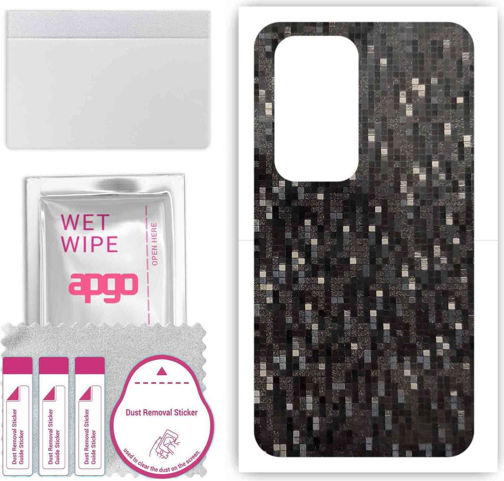 apgo Rückseite Schutzfolie, Skin, kompatibel mit Oppo Find N 5G, Hinten Displayschutzfolie aus Vinylfolie, kratzfest, einfache Montage - Carbon Bl...