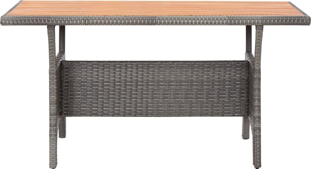 vidaXL Table de jardin Gris 120x70x66 cm Acacia massif Image du produit 
